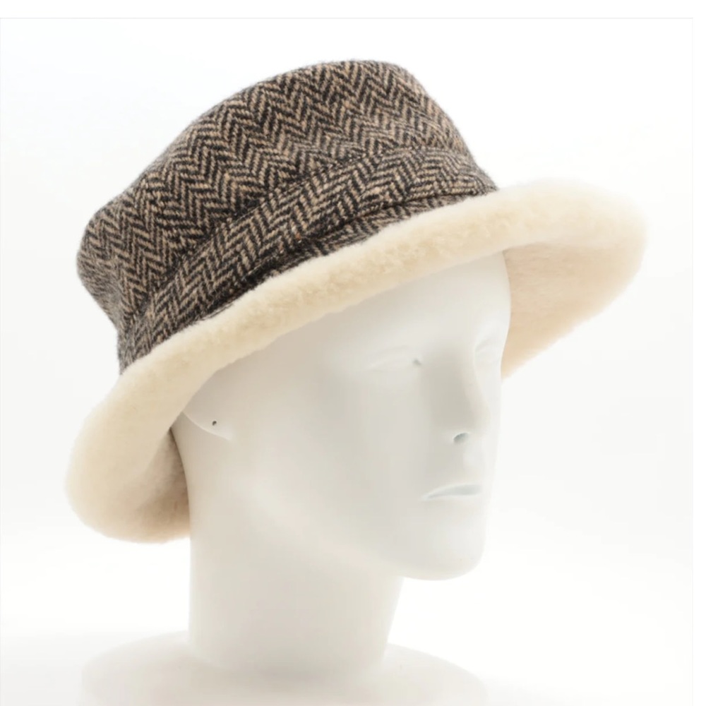 Hermès Herringbone Hat 55
